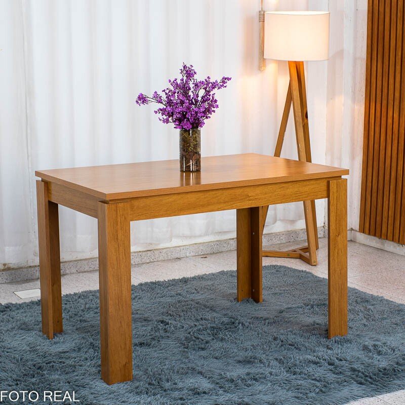 Base Mesa de Jantar Athenas 120x80 Amêndoa Clean - Lopas