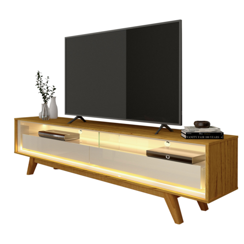 Alternative view of Rack ate 65" Requinte 172 Naturale/Off White - GELIUS