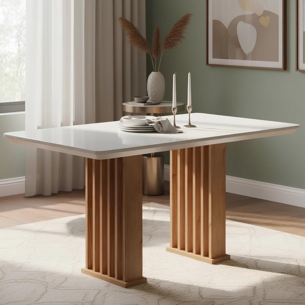 Mesa Mona/Munique 160 Mel/Blonde Off White - VIERO MOVEIS