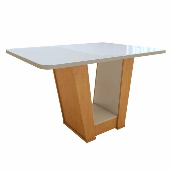 Mesa Apogeu (Tampo Maxi) 120 Amêndoa Clean/Off White - LOPAS - Imagem 3