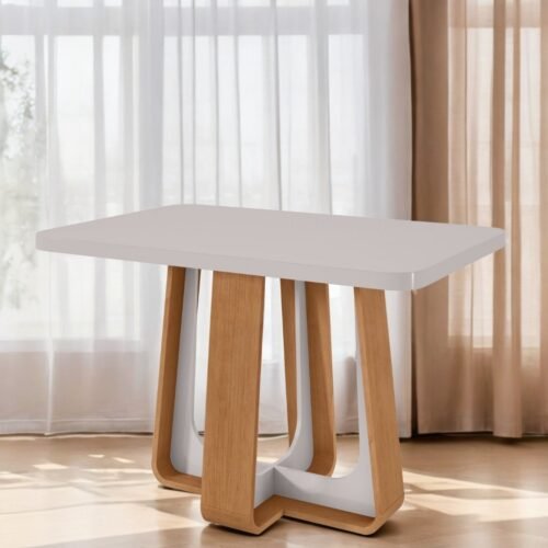 Alternative view of Mesa Sintonia (Tampo Maxi) 120 Amêndoa Clean/Off White - LOPAS