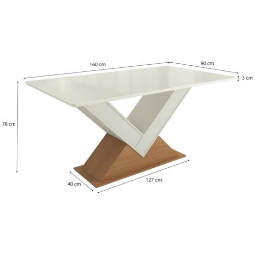 Alternative view of Mesa Amora BA35 160 Canela/Off White - KAPPESBERG