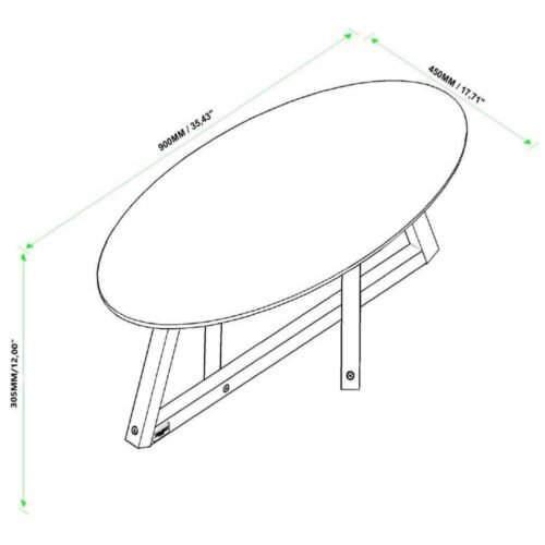 Alternative view of Mesa De Centro Classic Off White/nature - Tebarrot Do Brasil
