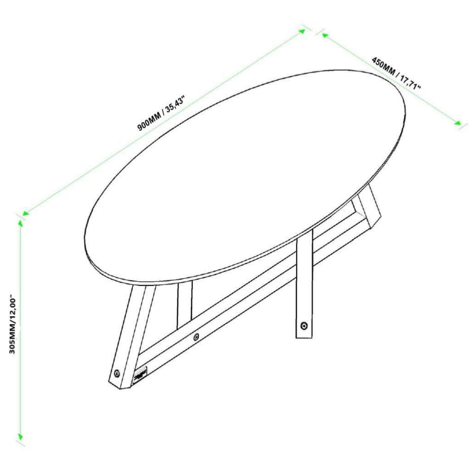 Mesa De Centro Classic Off White/nature - Tebarrot Do Brasil - Imagem 2