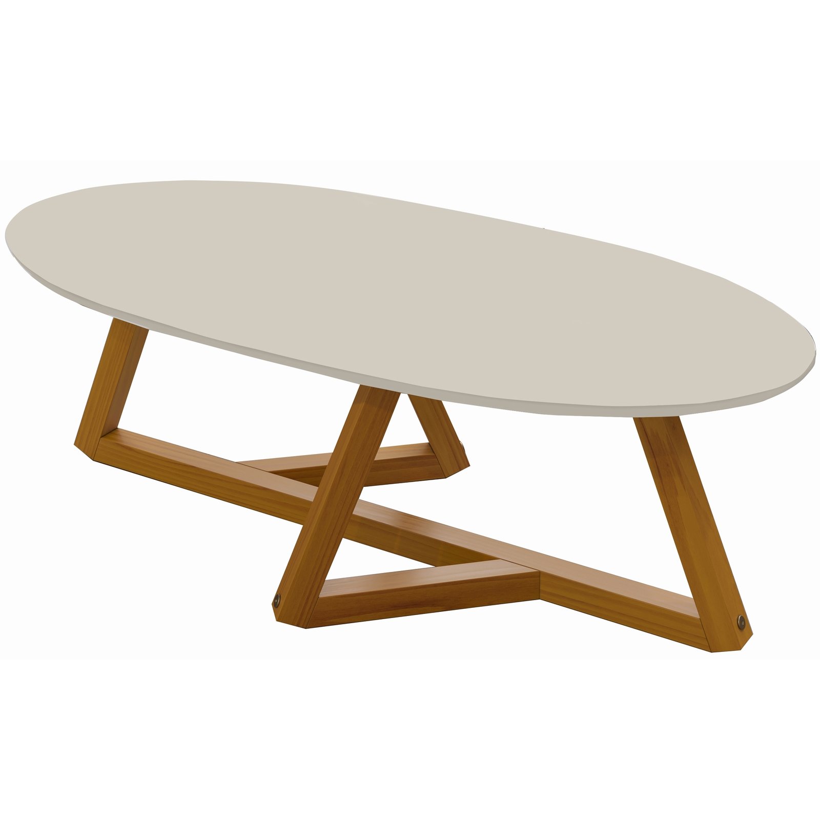 Mesa De Centro Classic Off White/nature - Tebarrot Do Brasil - Imagem 4