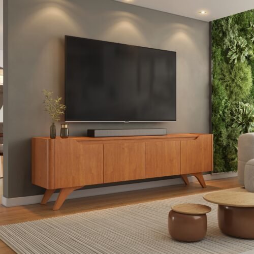 Rack até 75" Atenas 1.8 Naturale - MAVAULAR