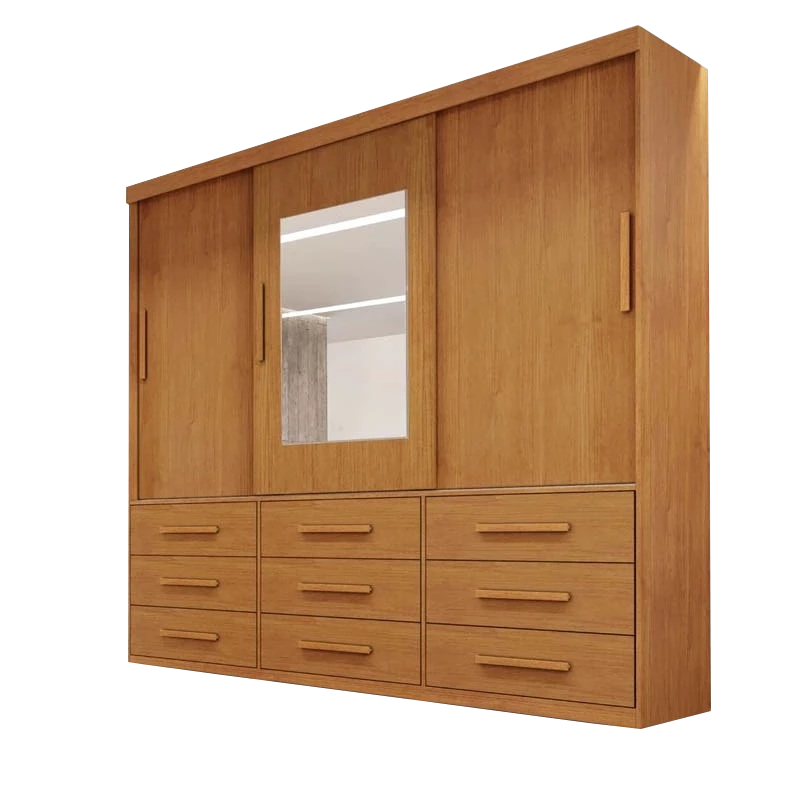 Guarda-Roupa 3 Portas(Sem Pés)Athenas 1,80 m Nature – BIANCHI - Imagem 3