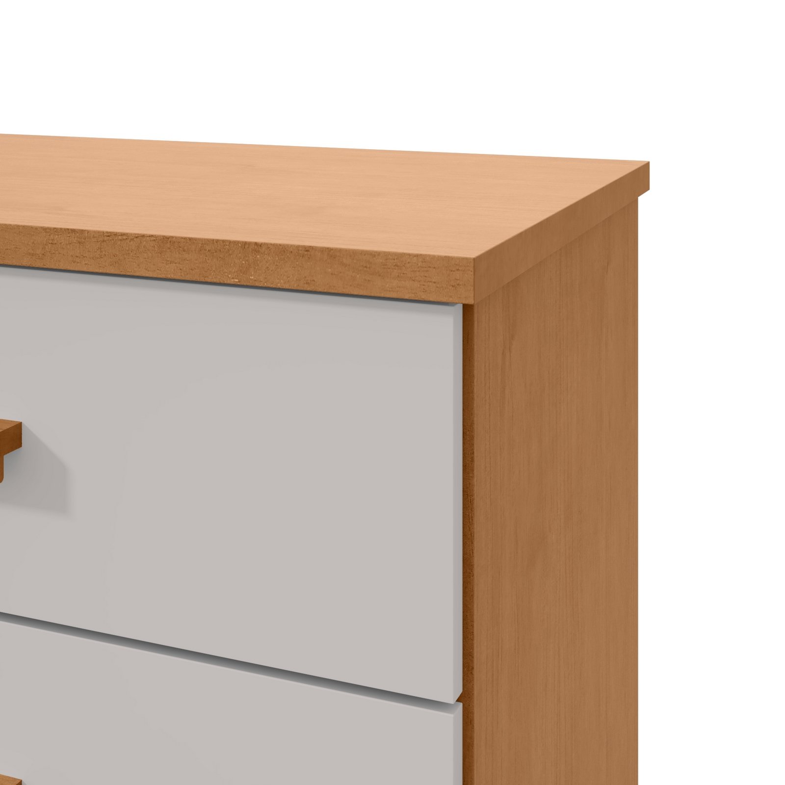 Mesa de Cabeceira Baião Amêndoa Clean/Off White - LOPAS - Imagem 5