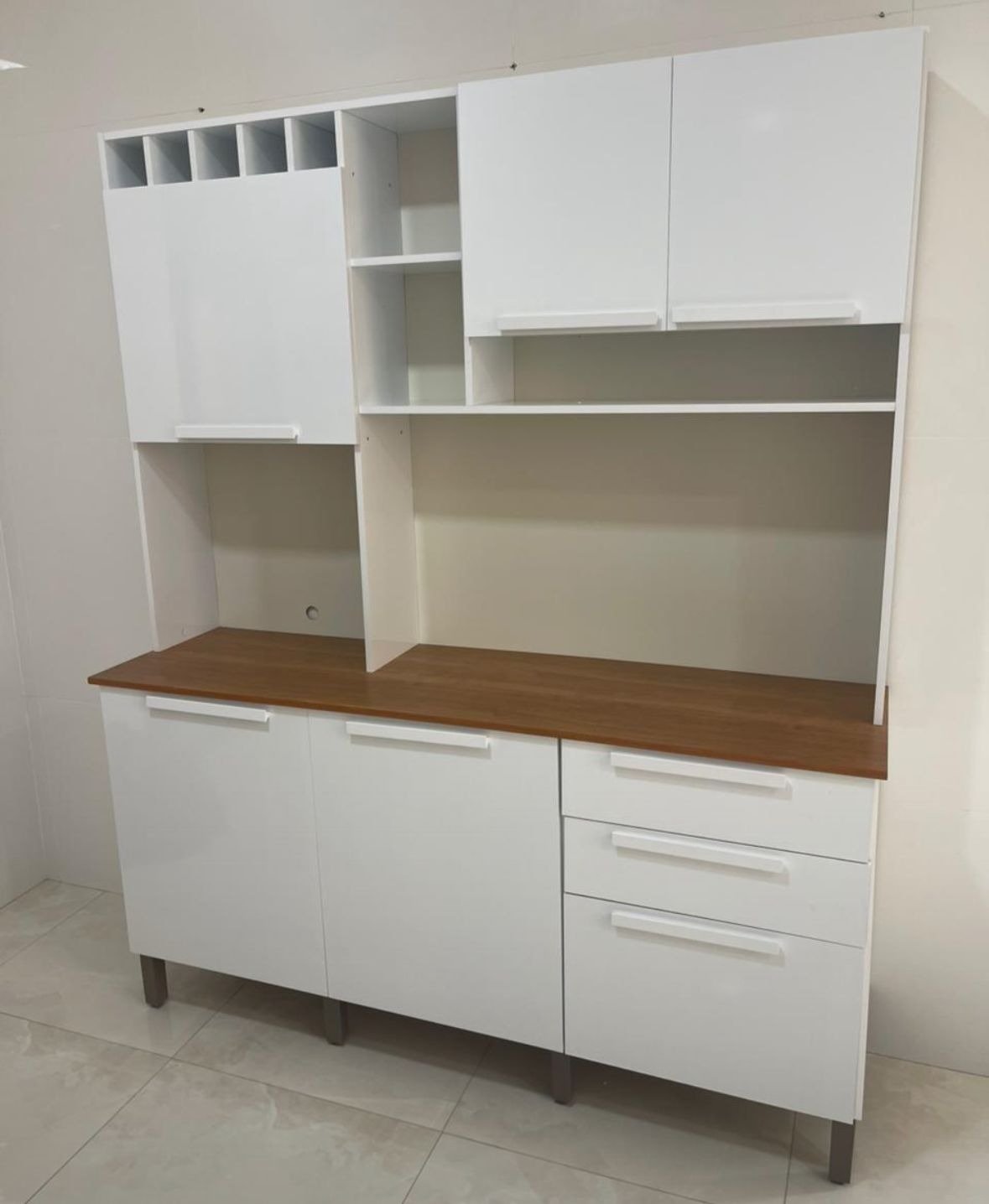 Kit Cozinha New Topázio 1,65 m Branco - SALLÊTO - Imagem 3