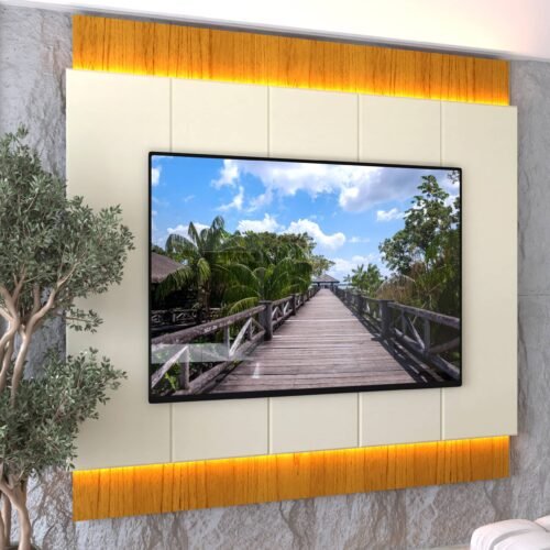 Alternative view of Painel ate 85" Magnifico Naturale/Off White - GELIUS