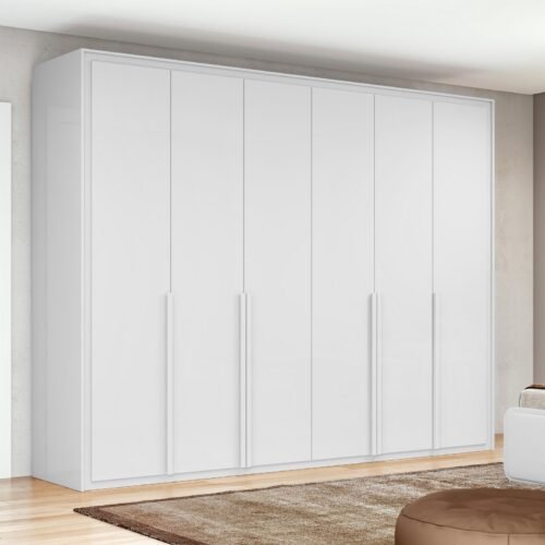 Guarda-Roupa 6 Portas Imperatore 2,74 m Branco - LOPAS