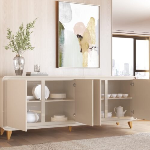 Alternative view of Buffet 4 Portas Liv Off White – EDN MÓVEIS