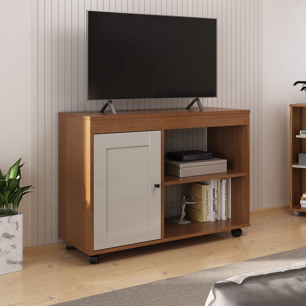 Rack até 42" Sampa Cinamomo/Off White - ARTELY