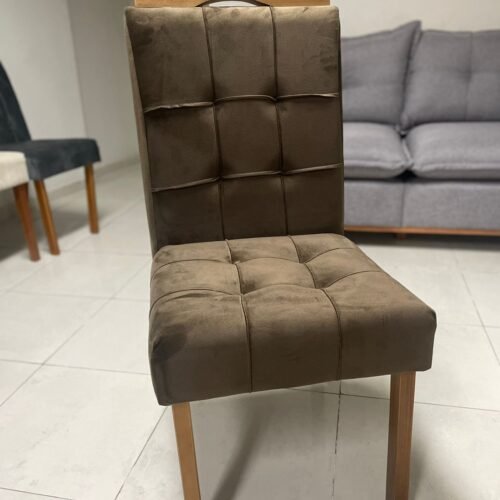 Alternative view of Kit 2 Cadeiras Sophia Veludo Marrom 103 - WM DECOR