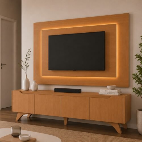 Painel até 58″ + Rack Atenas 1,80 m Naturale – MAVAULAR