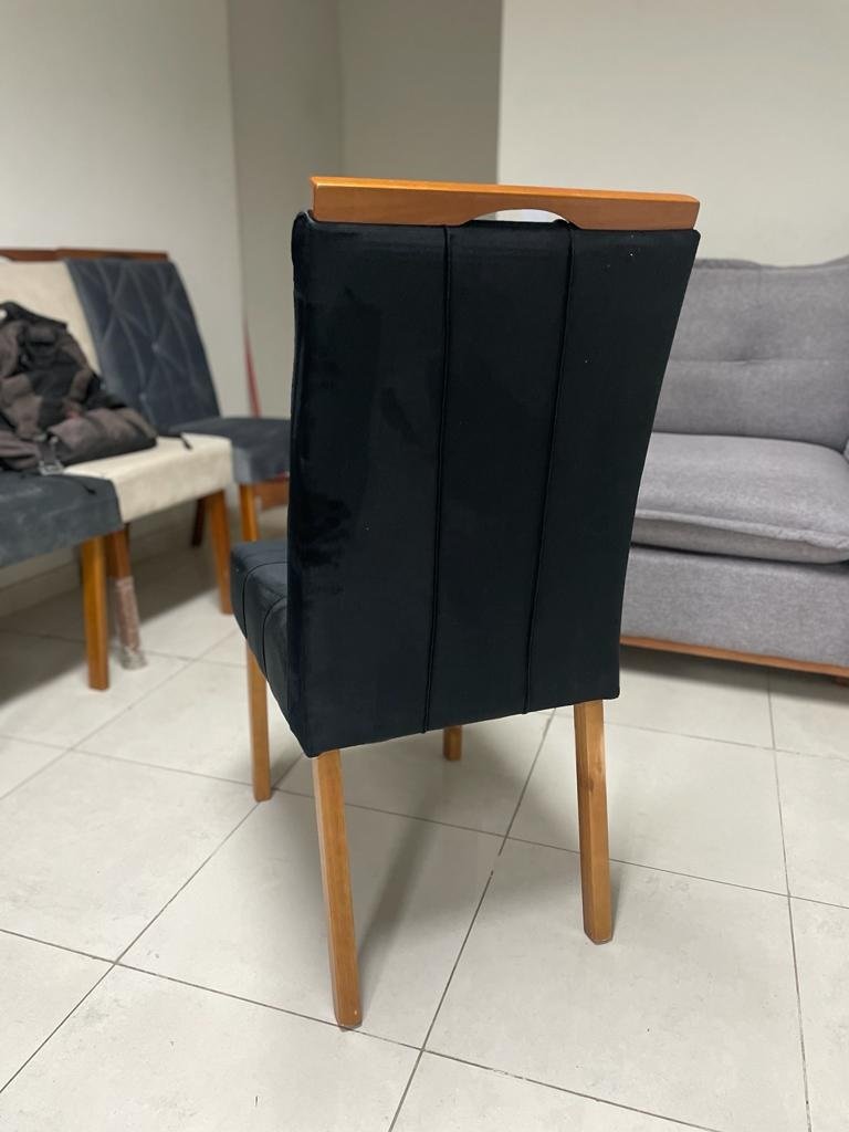 Kit 2 Cadeiras Sophia Veludo Preto - WM DECOR - Imagem 4