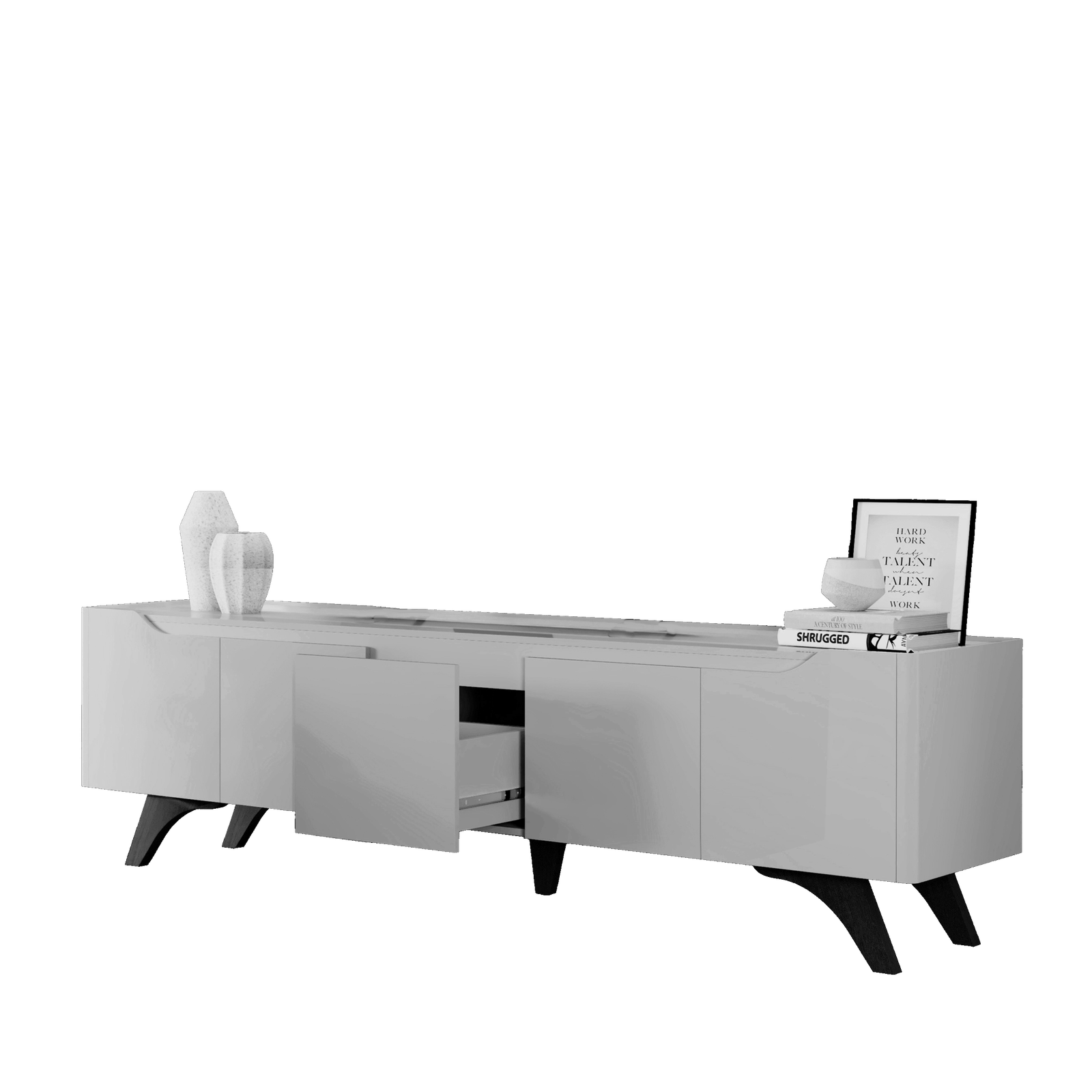 Painel Ripado até 75″ Versátilis 2,17 m + Rack Atenas 2,20 m Naturale – MAVAULAR - Imagem 4