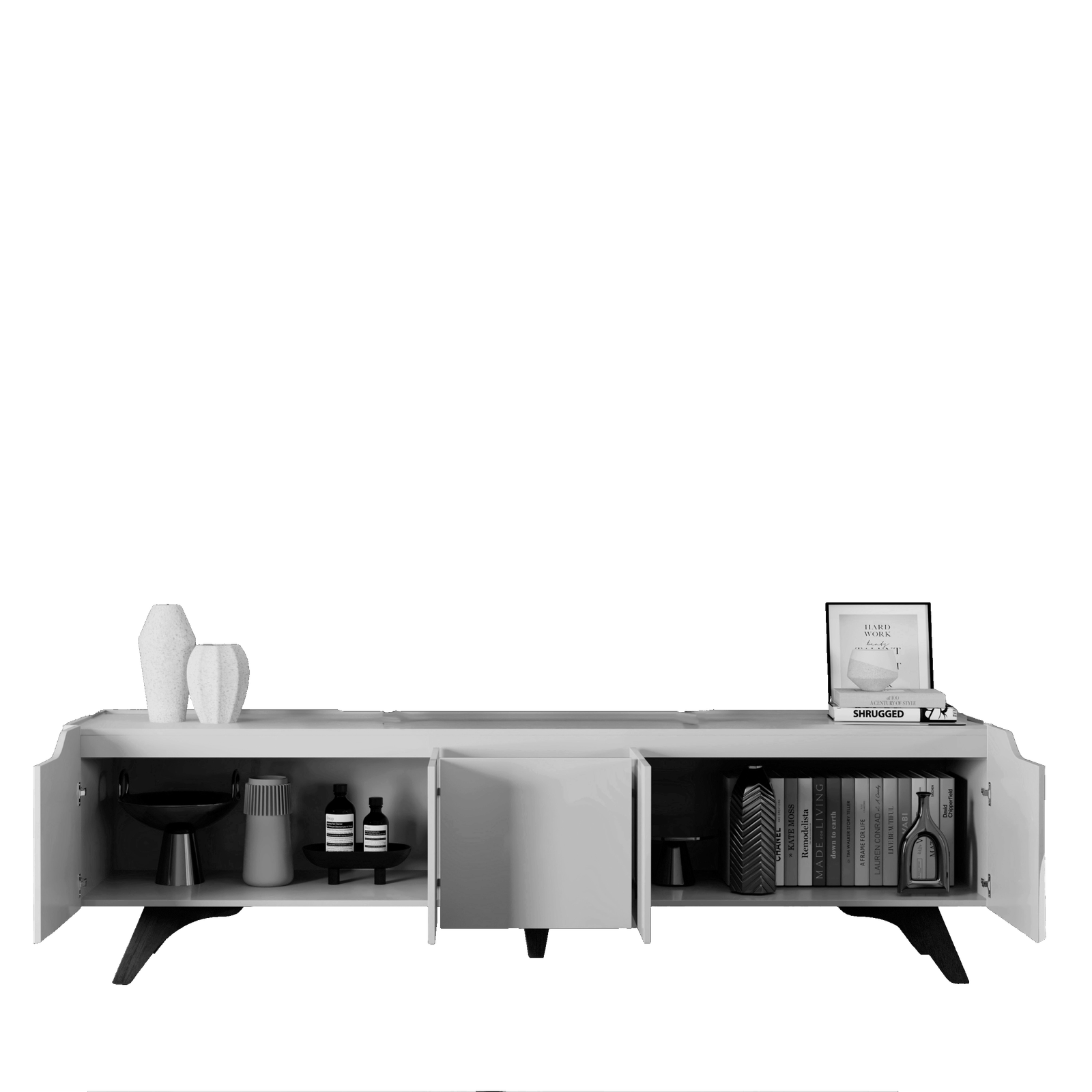 Painel Ripado até 75″ Versátilis 2,17 m + Rack Atenas 2,20 m Naturale – MAVAULAR - Imagem 3