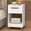 Mesa de Cabeceira Prada MC210 Branco - FELLICCI