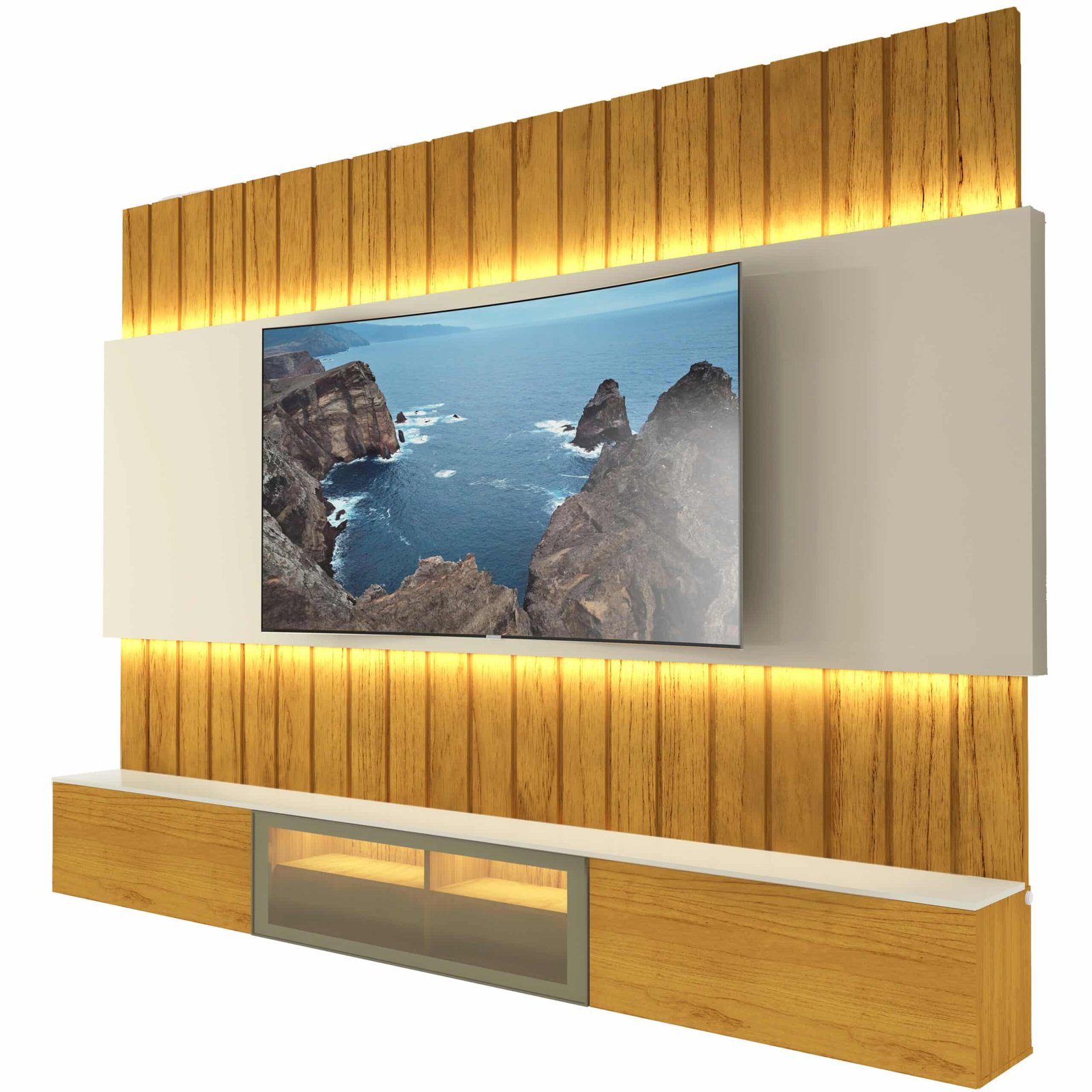 Home Suspenso até 85″ Soberano Reflecta 230 Naturale/Off White – GELIUS - Imagem 5