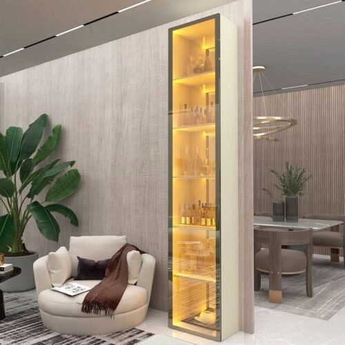 Cristaleira Torre Luminare Reflect Off White - GELIUS