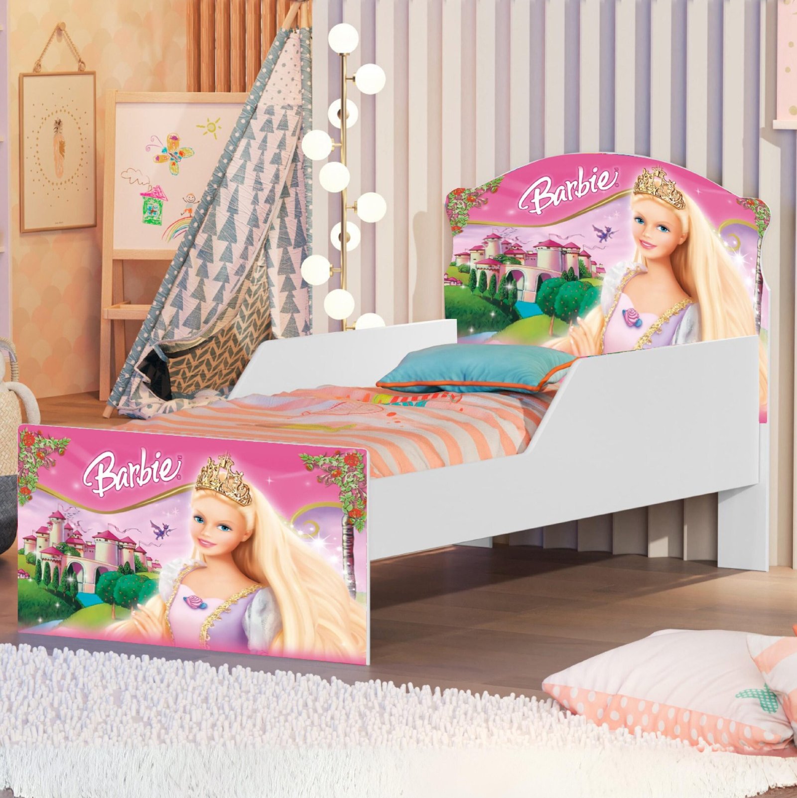 Mini Cama Juvenil Lívia (Menina) Barbie 404189 – MADEC MÓVEIS