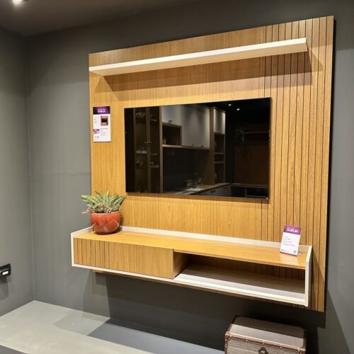 Alternative view of Painel Home até 65" Dublin Nature/Off White - LINEA BRASIL