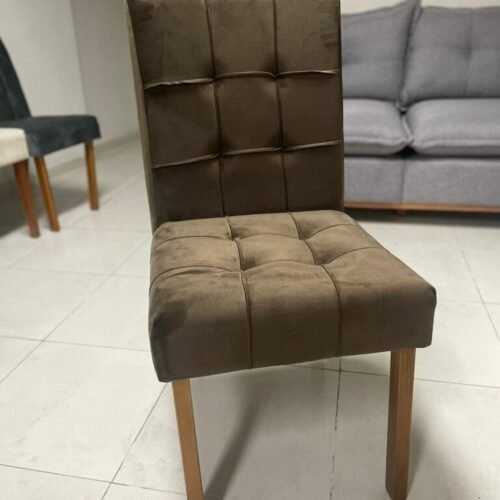 Alternative view of Mesa Graviola BA29 160 Canela/Off White com 6 Cadeiras Sophia Veludo Marrom – KAPPESBERG + WM DECOR