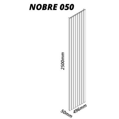 Alternative view of Kit 2 Placas Painel Ripado(Extensão)Nobre 49,6 + 49,6 cm Naturale – GELIUS