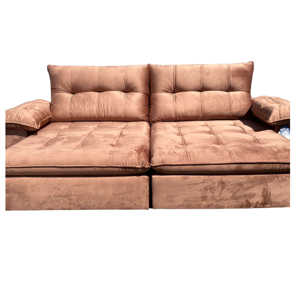 Sofá Retrátil e Reclinável México 290 Caramelo - LEO DECOR(PROMOÇÃO) - Imagem 4