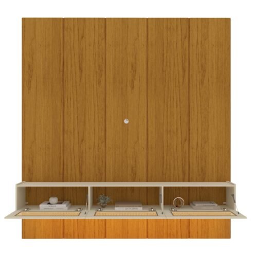Alternative view of Home Suspenso até 85" Realce 2,225 m Naturale com Nicho Native Off White - GELIUS