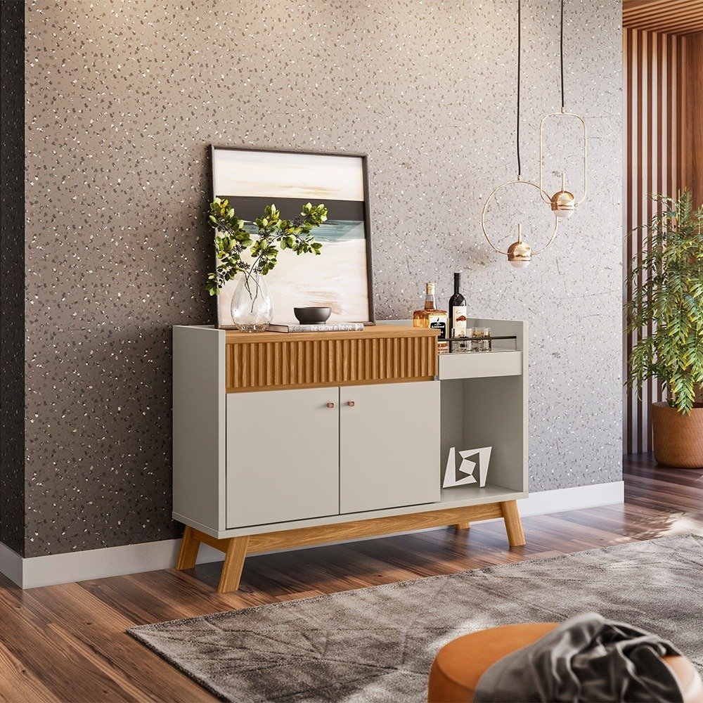 Buffet Lucca Nature/Off White - LINEA BRASIL