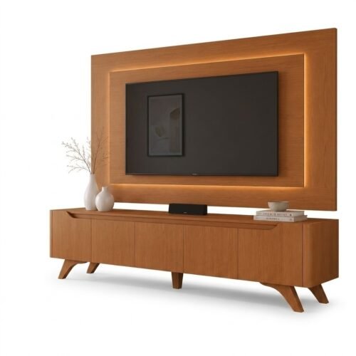 Alternative view of Painel + Rack até 65" Atenas 2.2 Naturale - MAVAULAR