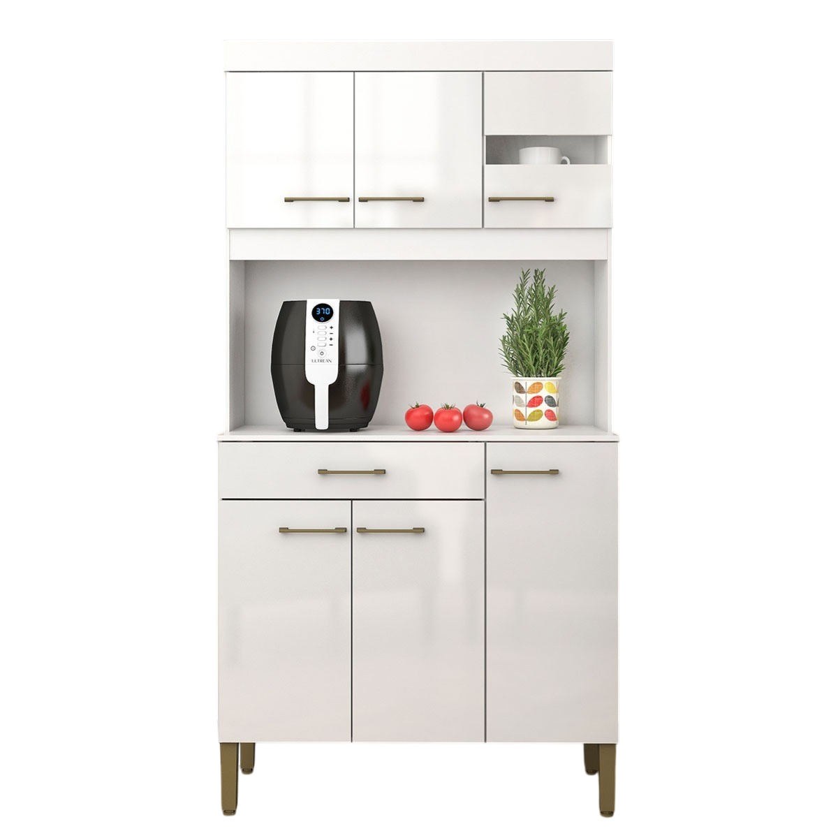 Kit Cozinha Carla K090 0,90 m Branco - FELLICCI - Imagem 5