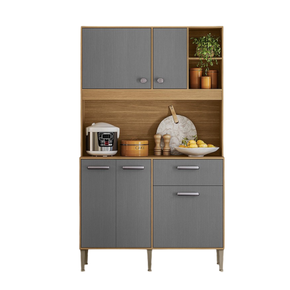 Kit Cozinha Liv 1,20 m Freijó/Gris - KIT'S PARANÁ - Imagem 6