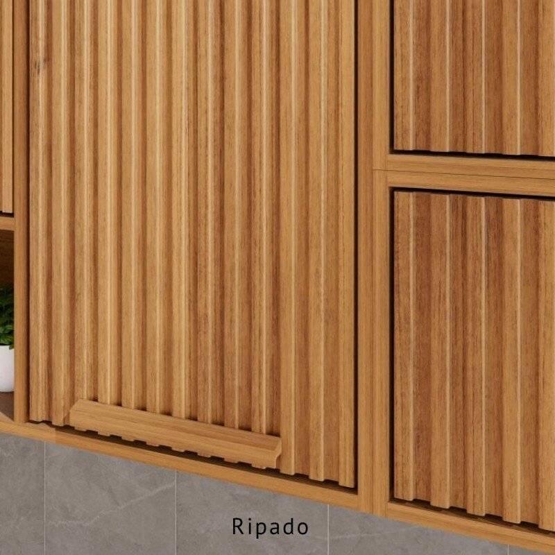 Aéreo de Cozinha Ripado 0,80m Flórida Cinamomo - Sallêto - Imagem 4