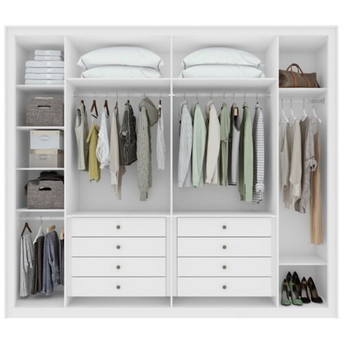 Alternative view of Guarda-Roupa 6 Portas Imperatore 2,74 m Branco - LOPAS