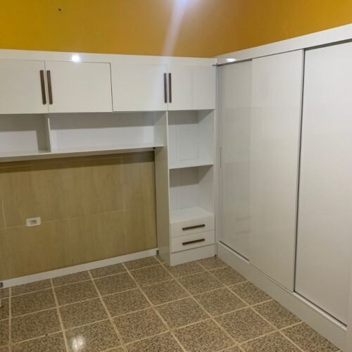 Alternative view of Modulado 4 Portas + Guarda-Roupa 3 Portas Dubai/Santiago Branco – CARIOCA MÓVEIS