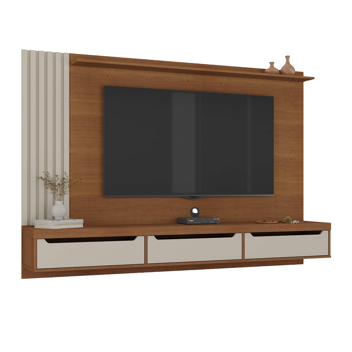 Painel até 75" Presence Cinamomo/Off White - ARTELY - Imagem 2