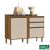 Balcão de Cozinha 1,20m Pérola Cinamomo/Off - Sallêto
