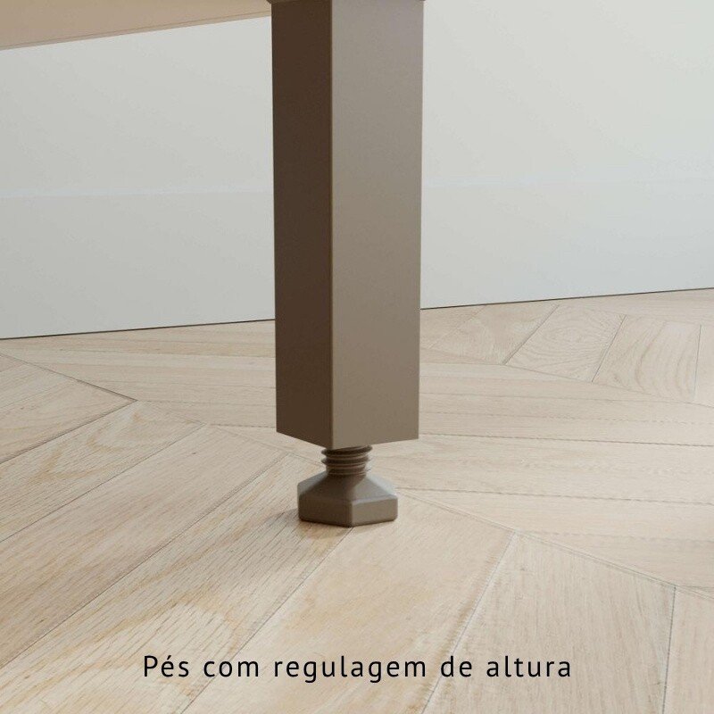 Balcão de Cozinha 1,20m Flórida Cinamomo/Off - Sallêto - Imagem 7