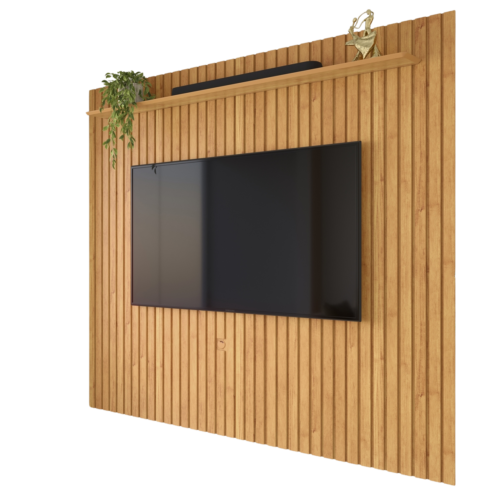 Alternative view of Painel Ripado Até 55″ Impacto 1.4 Cinamomo – Patrimar