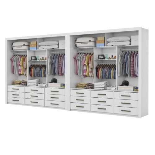 Alternative view of Closet Anjos 1,91 m x 1,91 m Branco – CARIOCA MÓVEIS