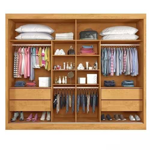 Guarda-Roupa 2 Portas Atlanta 2,06 m Peroba - MÓVEIS EUROPA - Imagem 3