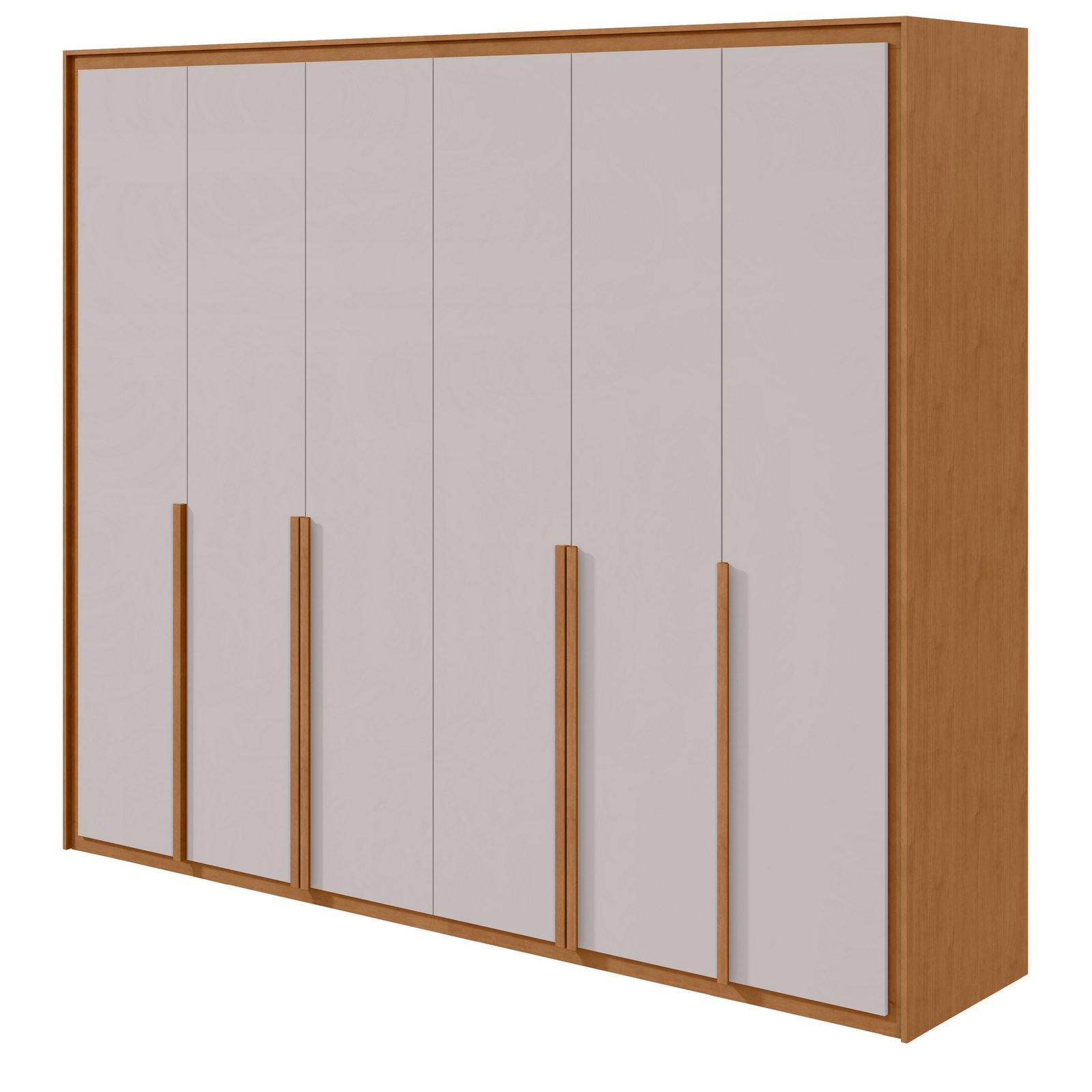 Guarda-Roupa 6 Portas Imperatore 2,74 m Amêndoa Clean/Off White - LOPAS - Imagem 6