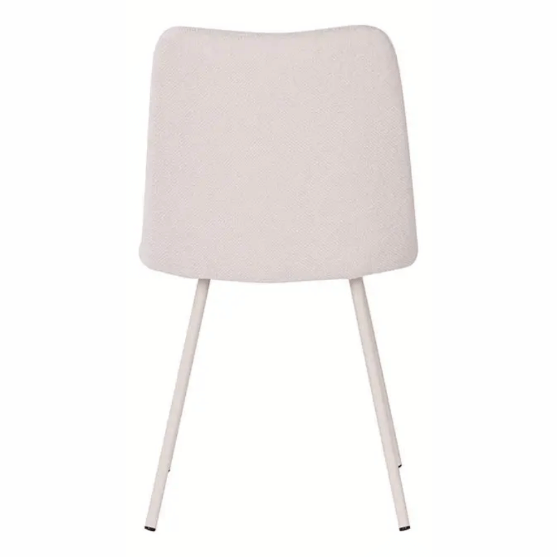 Cadeira Selene Bouclé Off White Base Areia - Rivatti - Imagem 4
