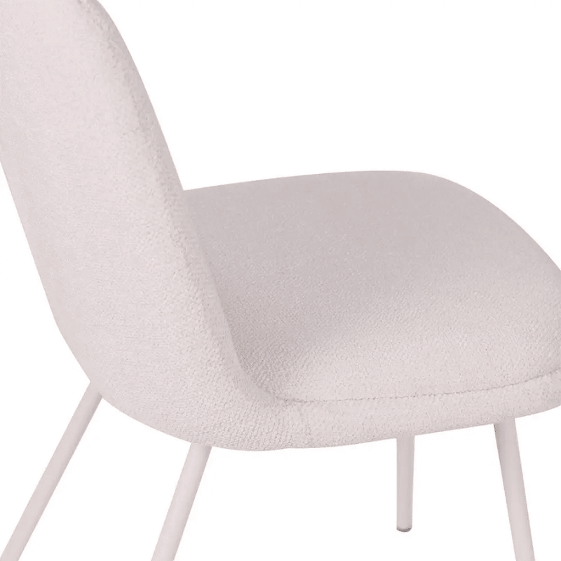 Cadeira Selene Bouclé Off White Base Areia - Rivatti - Imagem 6