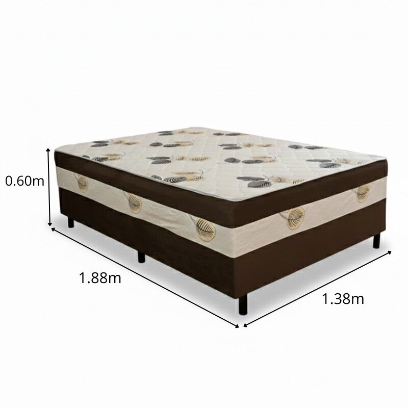 Unibox Casal Ortopédico Marrom Nosso Sonho - 138x188x60 cm - Imagem 6
