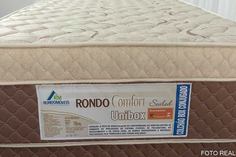 Unibox Solteiro Ortopédico Rondoconfort Rondomóveis - 88x188x60 cm - Imagem 2