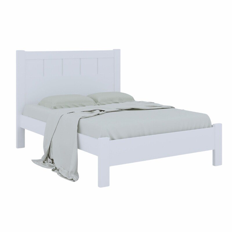 Cama Casal Primícia Branco 1,53m 100% MDF - D Doro - Imagem 2